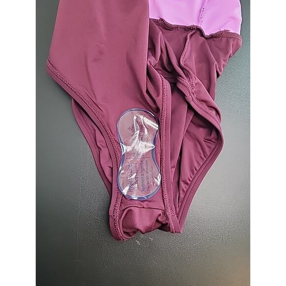 Kate Spade Colorblock One-Piece Swimsuit Raisin Small NWOT - Picture 8 of 10